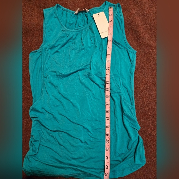 New! Ekouaer Maternity Nursing Tank In Teal Size Small - Picture 6 of 8